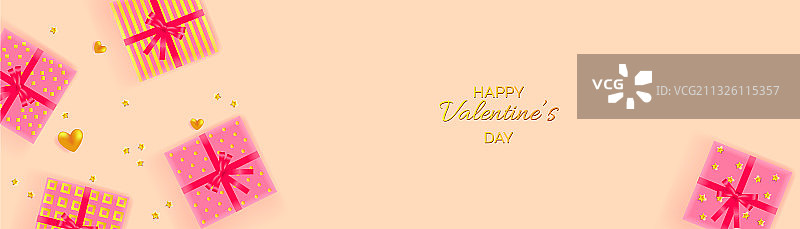 礼品盒的喜庆组合图片素材