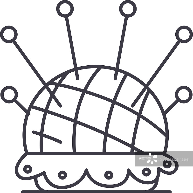 弹球线性隔离细图标图片素材