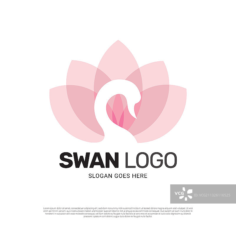 天鹅鸟logo图标设计图片素材
