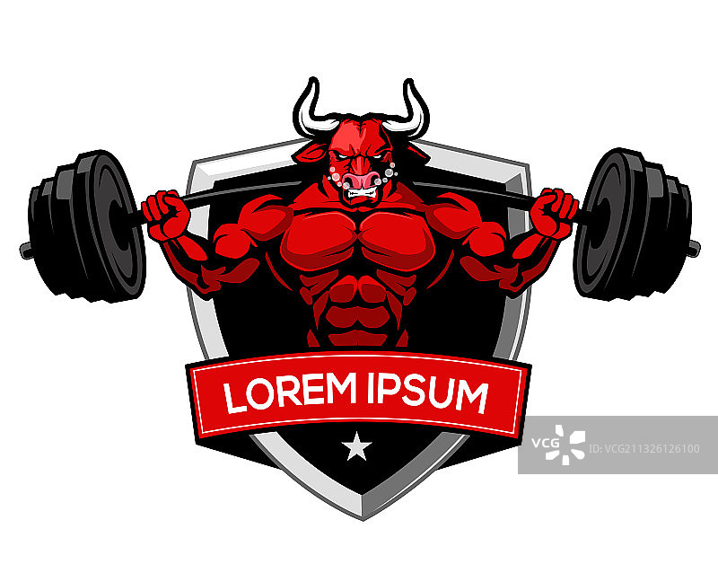 红牛健身标志图片素材