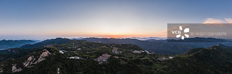 信阳鸡公山日出风光图片素材