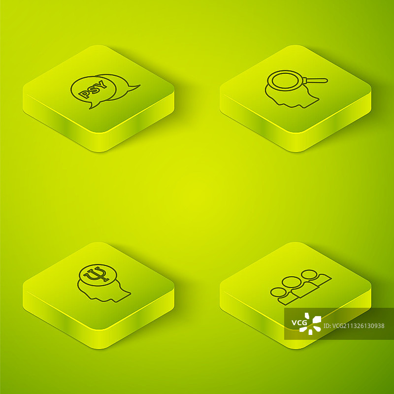 2.5D发现问题心理学设置图片素材