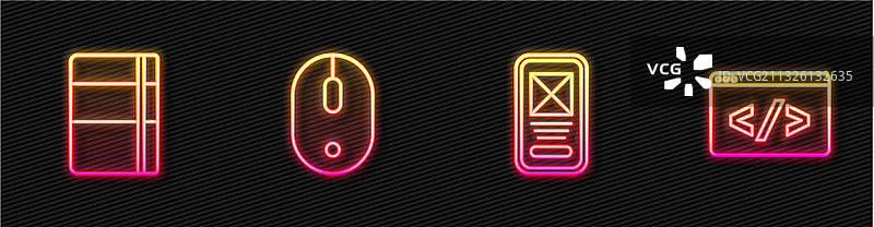 UI或UX设计速写本相册线条素材图片素材