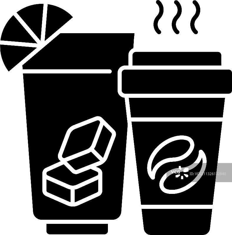 饮品黑色图标图片素材