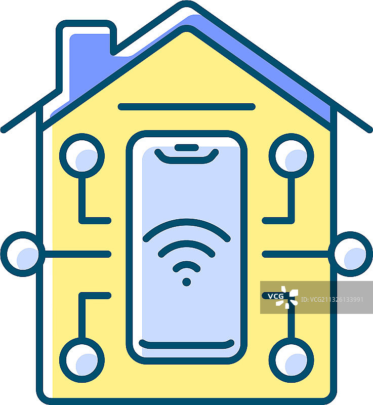 远程访问RGB颜色图标图片素材