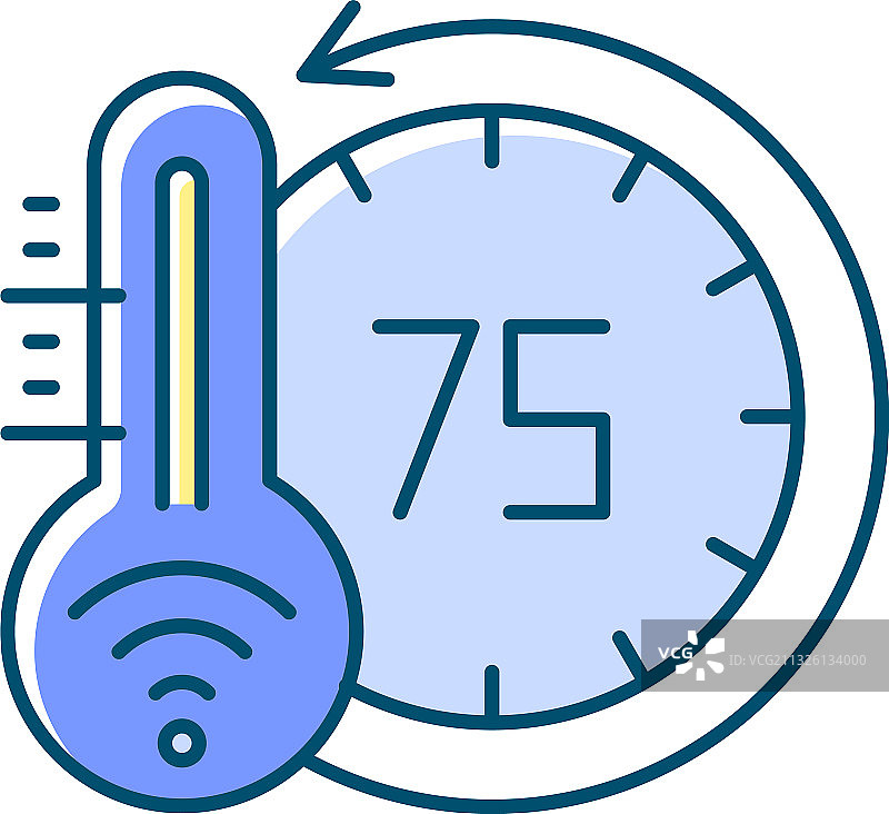 恒温器RGB颜色图标图片素材