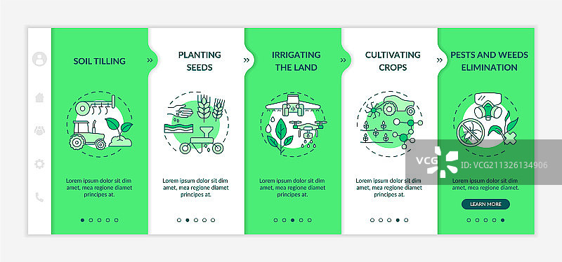 农业机械任务引导模板图片素材