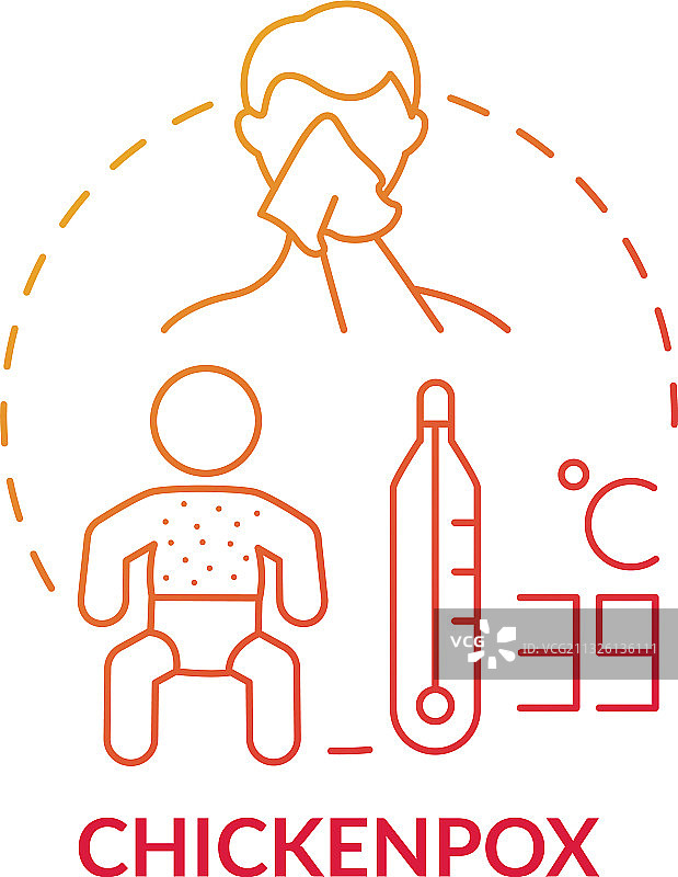 水痘概念图标图片素材