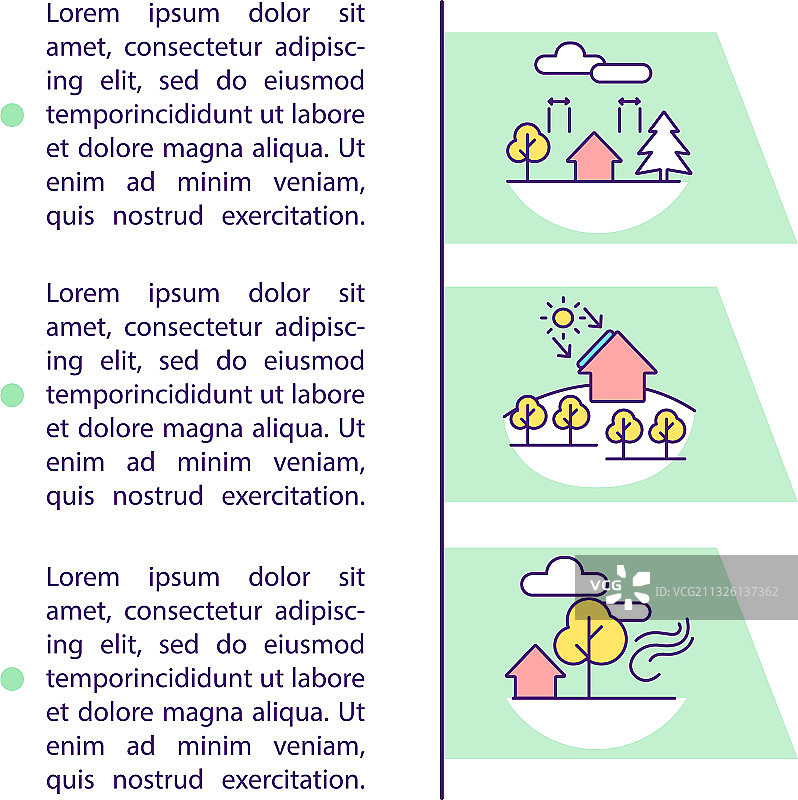 带文字的景观概念图标图片素材