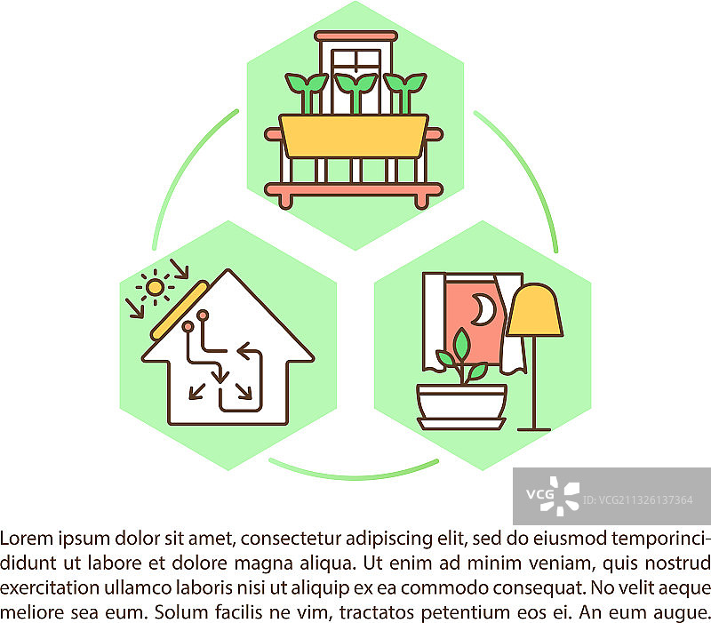 室内绿植概念图标图片素材