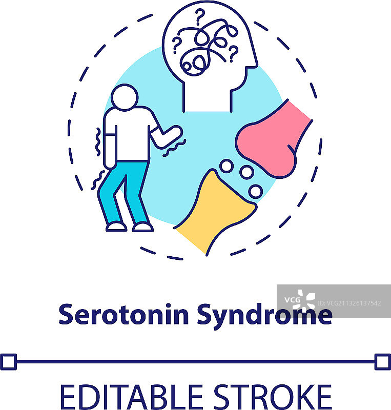 血清素综合征概念图标图片素材