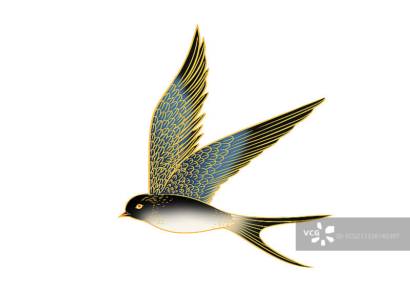 国风国潮燕子插画元素图片素材