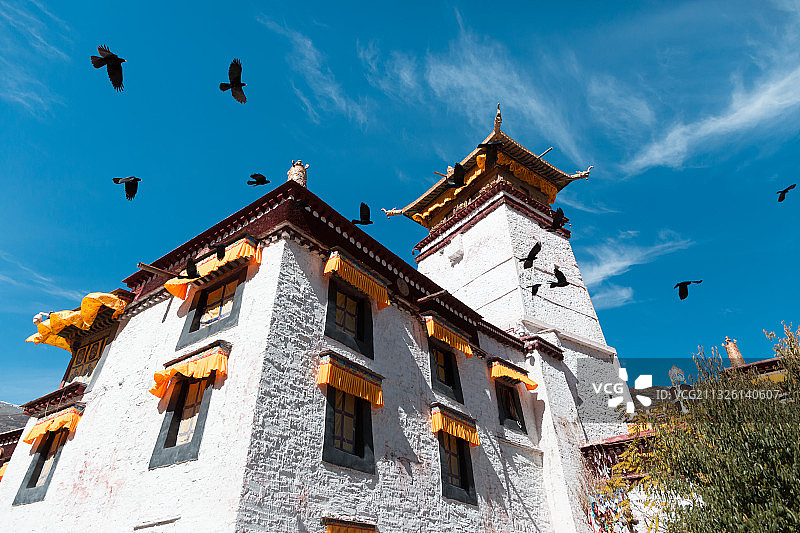西藏山南市洛扎县色乡赛卡古托寺图片素材