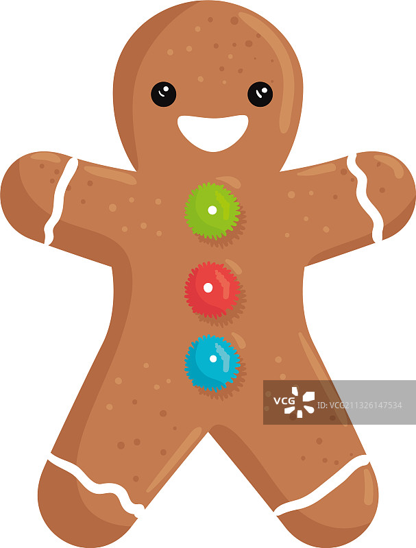 圣诞节快乐，姜饼人饼干图片素材