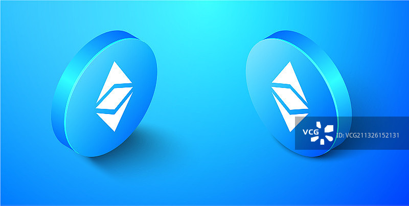 2.5D加密货币以太坊经典币图片素材