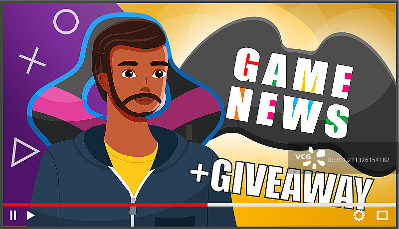 讲述电脑游戏的男性职业玩家图片素材