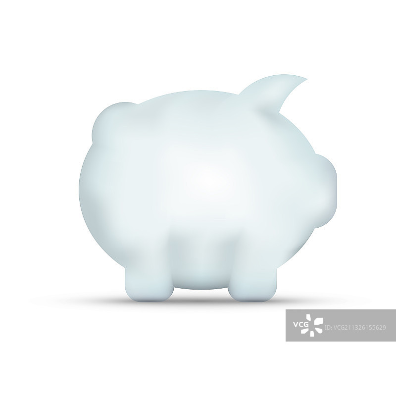 逼真的存钱罐图片素材