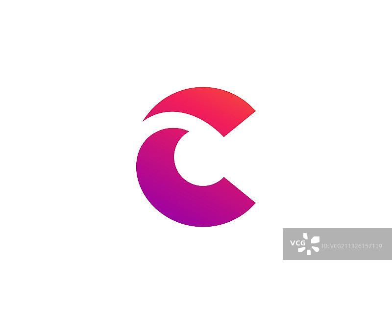 字母C标志设计元素模板图片素材