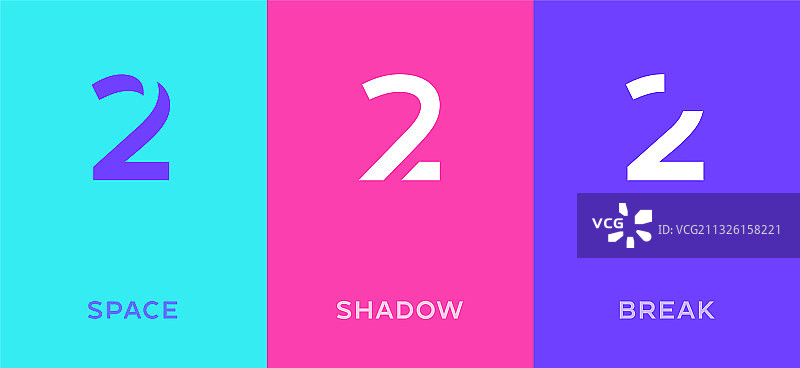 数字2极简Logo图标设计模板图片素材