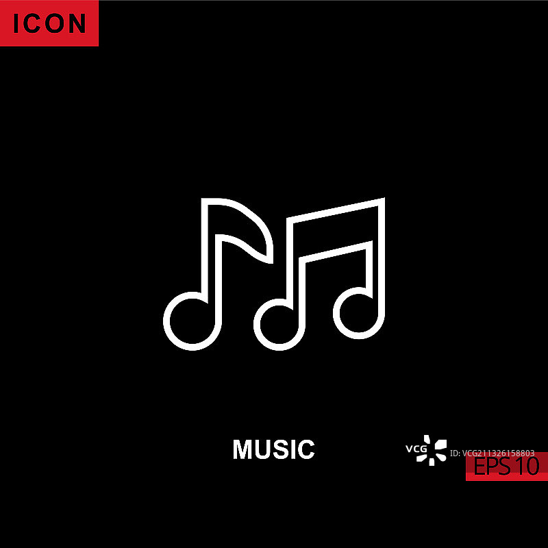 黑色背景音乐图标图片素材