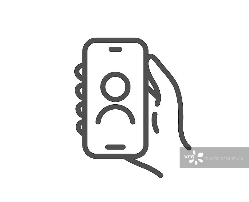 用户呼叫线图标手持电话标志图片素材