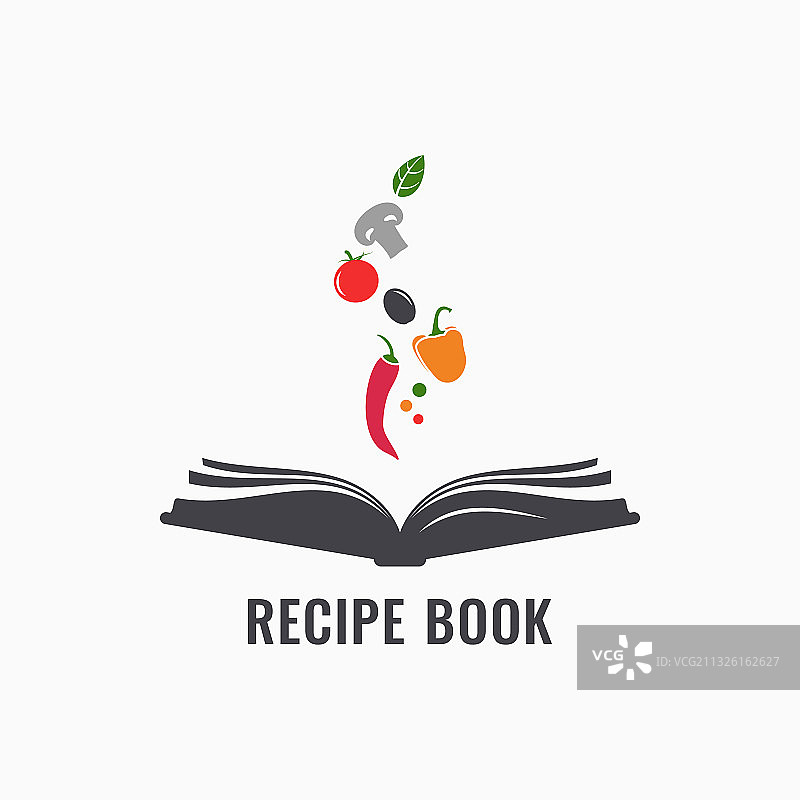 蔬菜食谱书图片素材