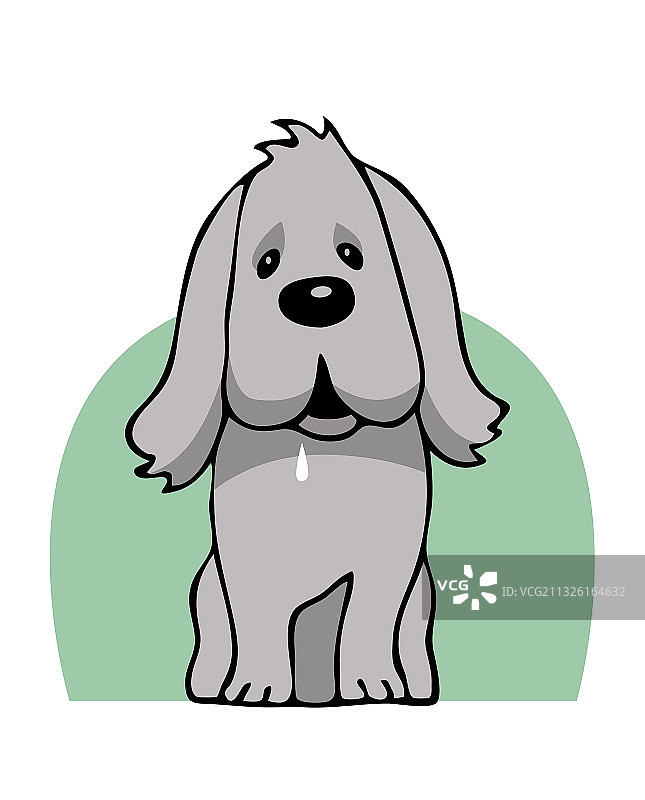 宠物狗卡通画像绘画图片素材
