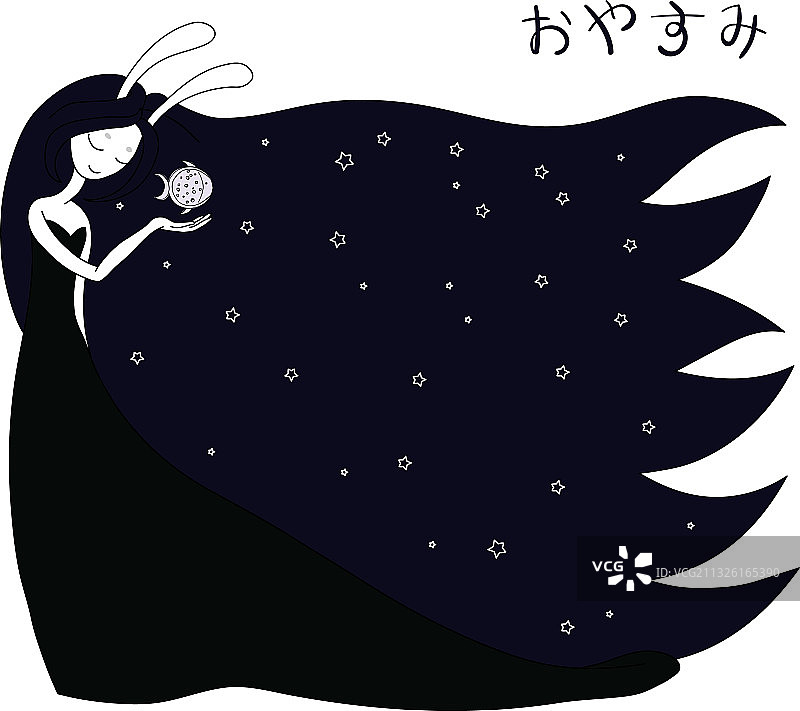 月亮女神图片素材