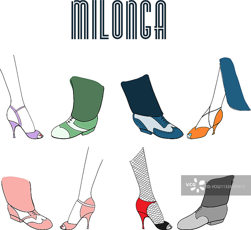 米隆加探戈舞腿海报图片素材