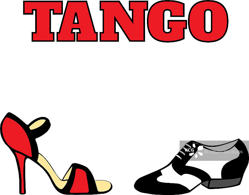 探戈舞鞋海报图片素材