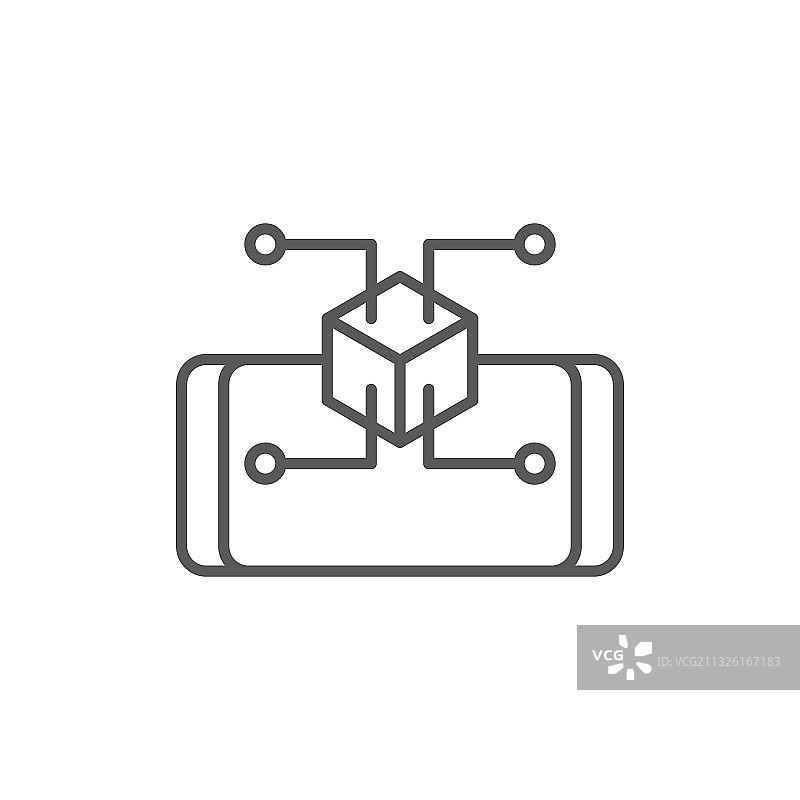 增强现实技术图标图片素材