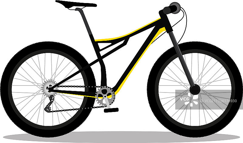 孤立的赛车自行车图片素材