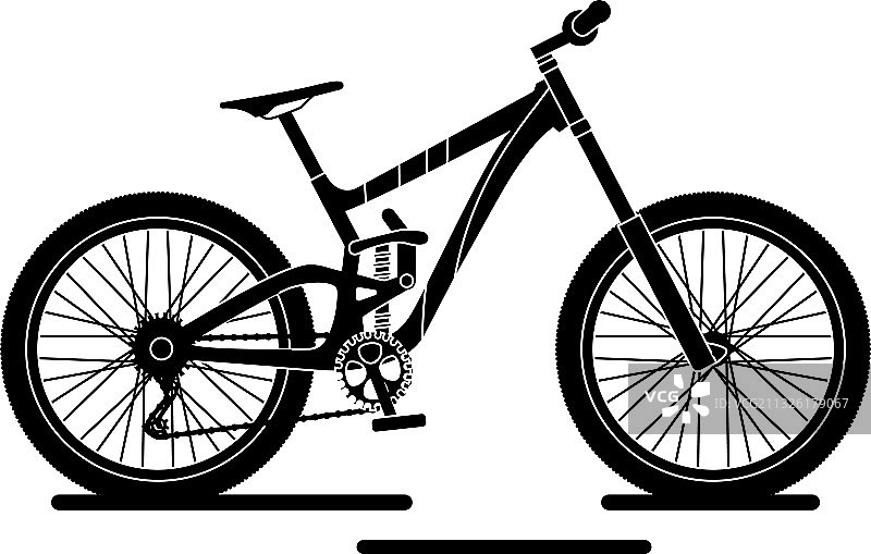 复古城市自行车图片素材