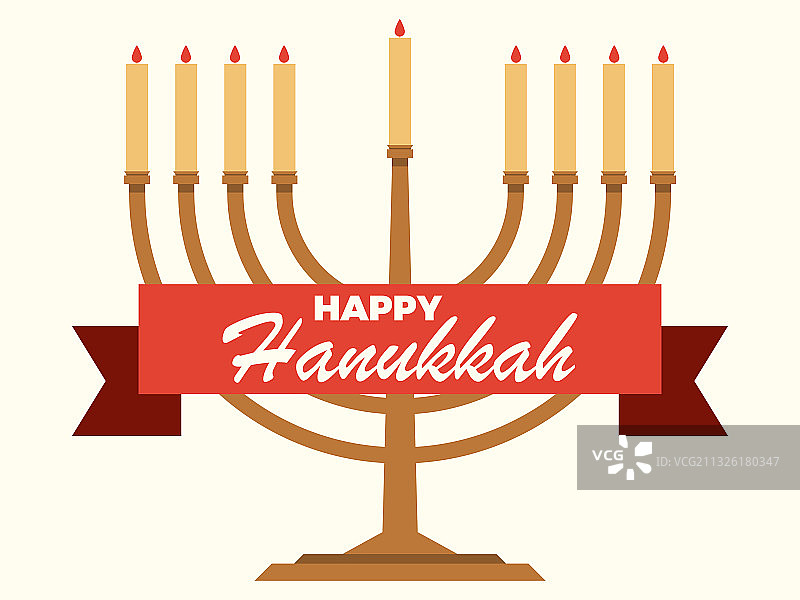 光明节九烛烛台图片素材