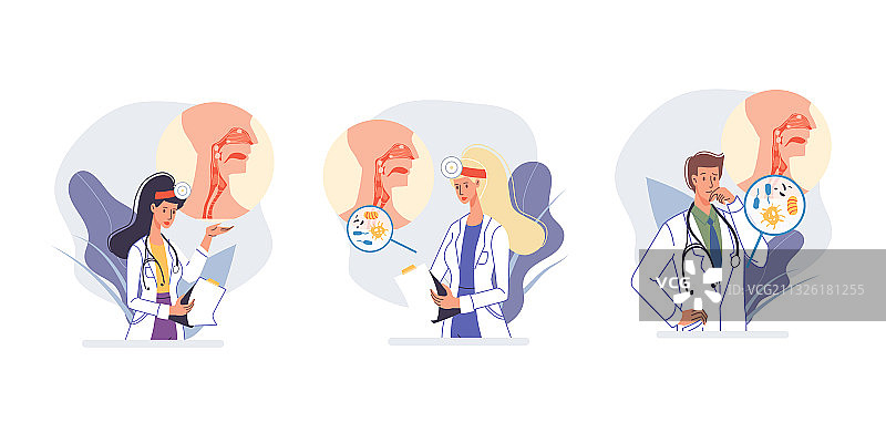 扁平卡通医生人物图片素材
