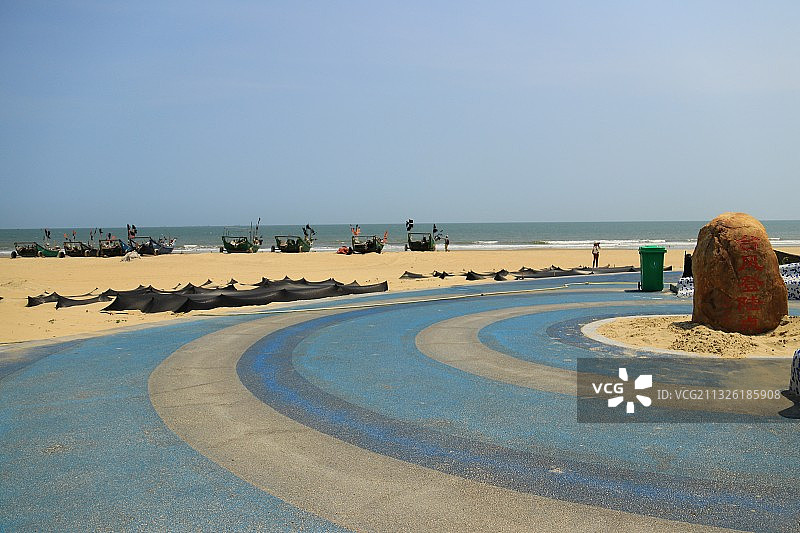 湛江茂名中国第一滩风景图片素材