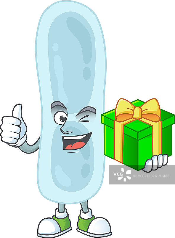 快乐的笑脸与肺炎克雷伯菌礼盒图片素材