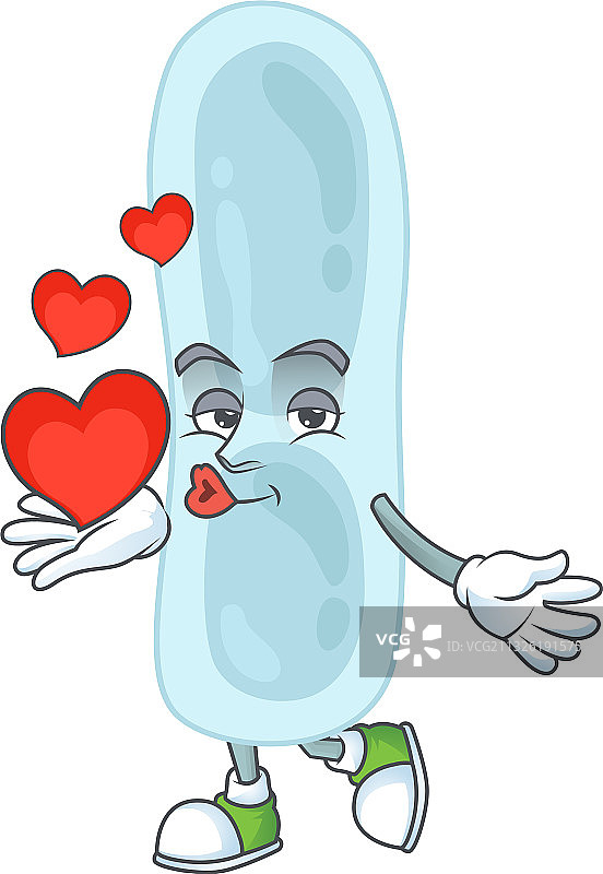 肺炎克雷伯菌的华丽卡通设计图片素材