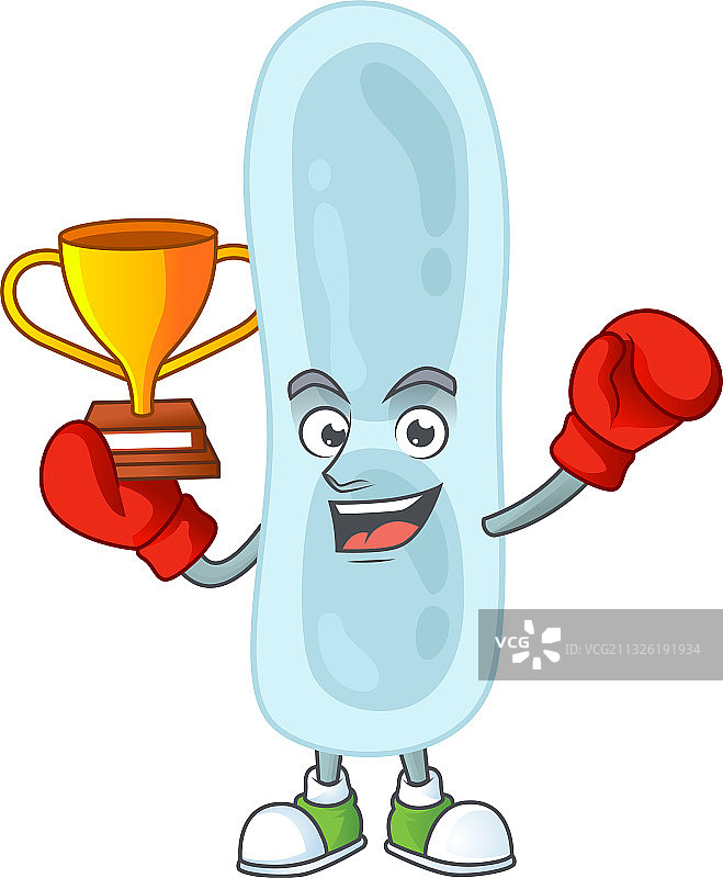 自豪的拳击获胜者肺炎克雷伯菌图片素材