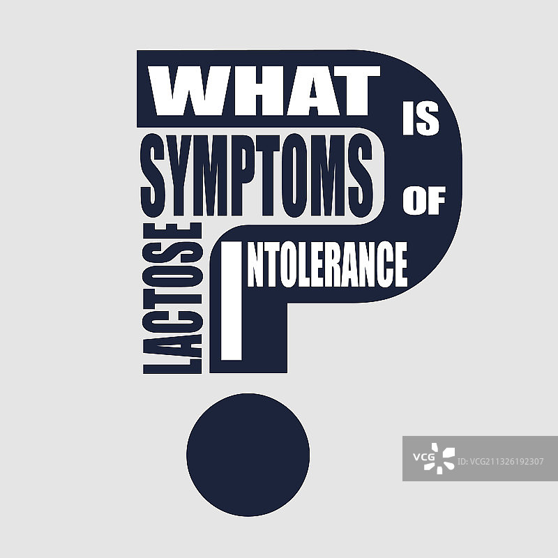 乳糖不耐受症状文字云图片素材