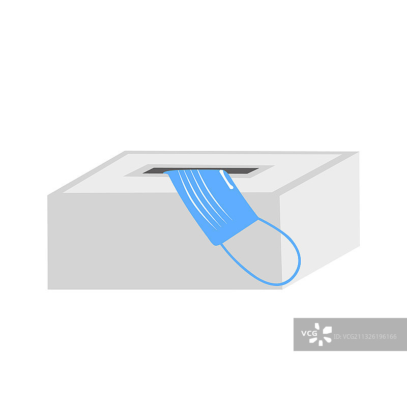 防止感染的医用盒子口罩图片素材