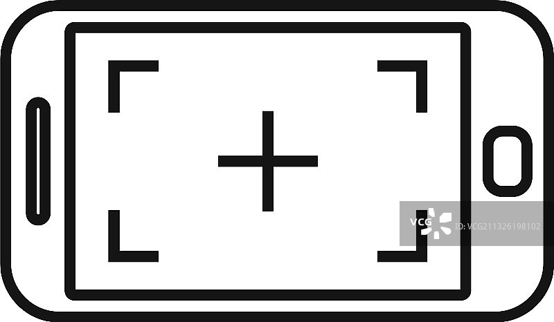 手机屏幕录制图标轮廓样式图片素材