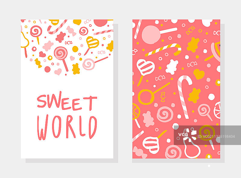 甜点贺卡模板图片素材