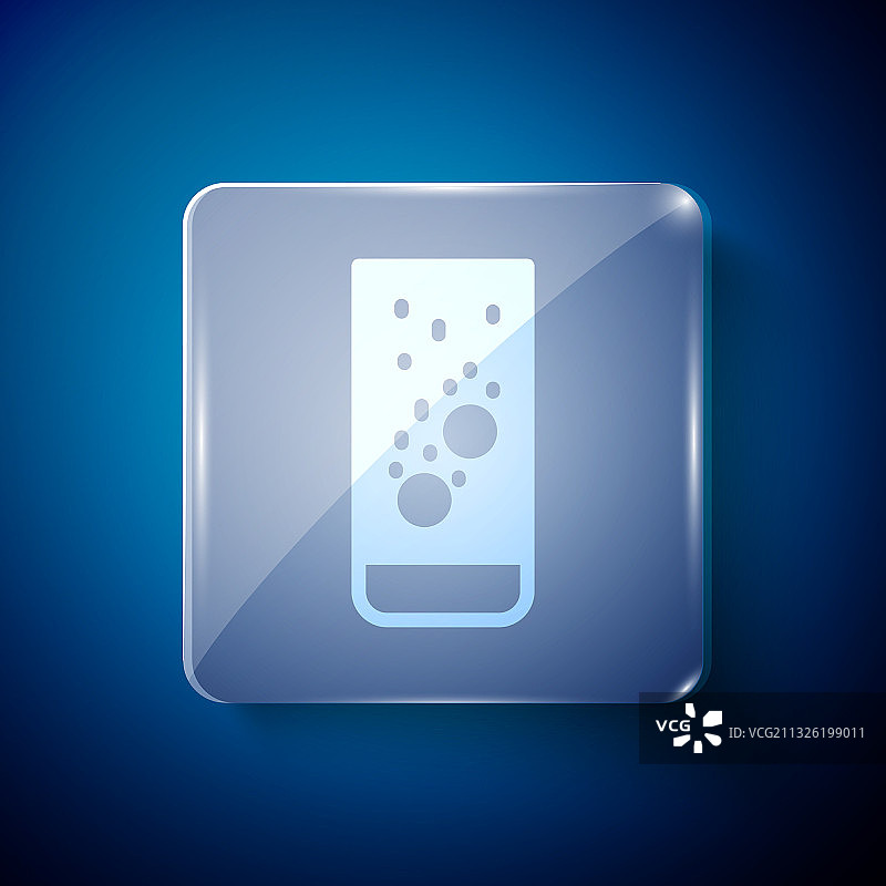 白色泡腾阿司匹林片溶解在水中图片素材