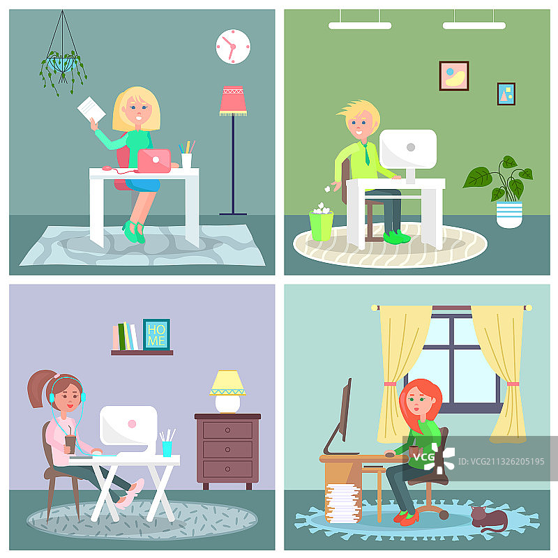 可爱女孩和男孩坐在桌旁使用笔记本电脑图片素材