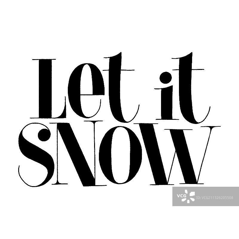 手绘字体：再下雪吧图片素材