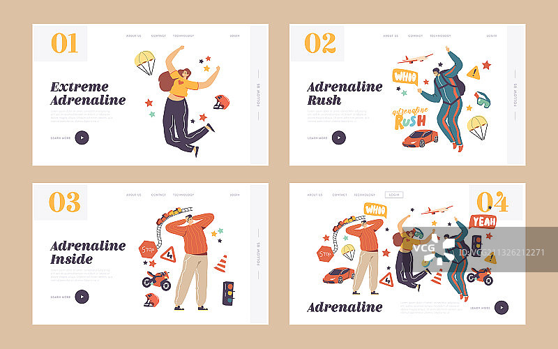 肾上腺素活动运动休闲登陆页面图片素材