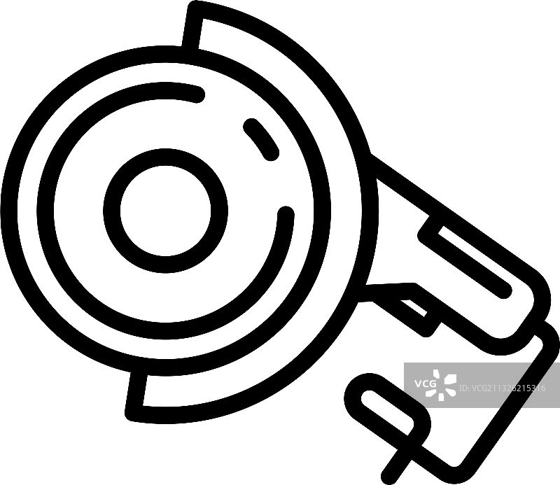 研磨机图标轮廓样式图片素材