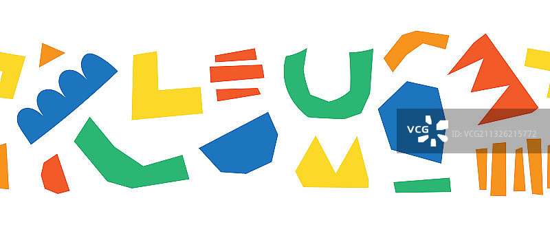 抽象镂空图形无缝边框图片素材