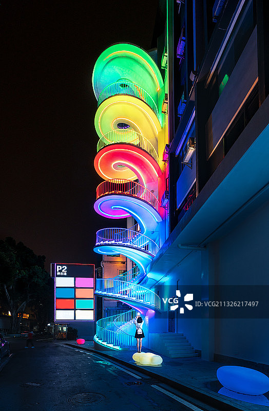 彩虹旋梯图片素材